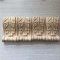 Caucho inacabado decorativo madera simple Acanthus Leaf Corbel